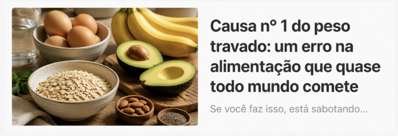 Causa nº 1 do peso travado: um erro na alimentação que quase todo mundo comete