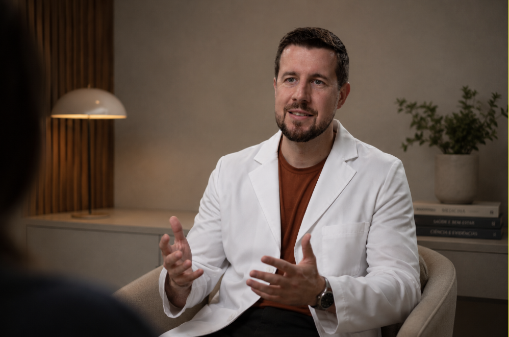 O nutricionista Eduardo Claas durante a entrevista